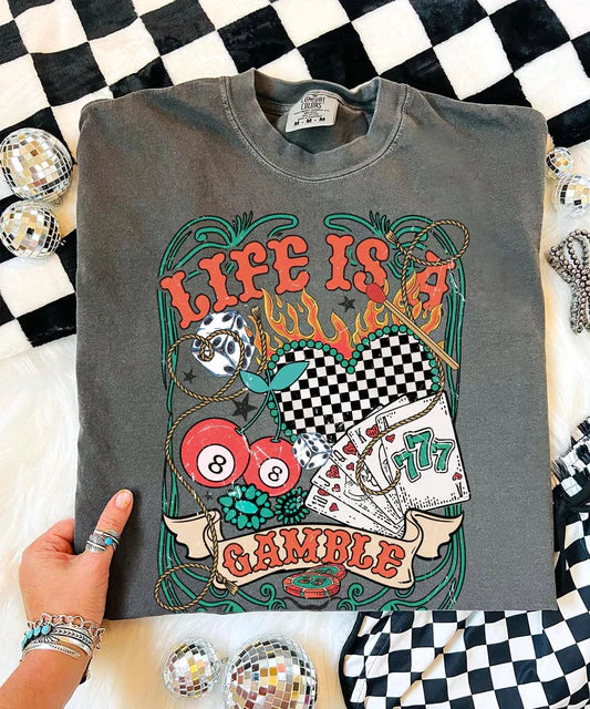Life Is A Gamble - COMFORT COLOR - Pepper